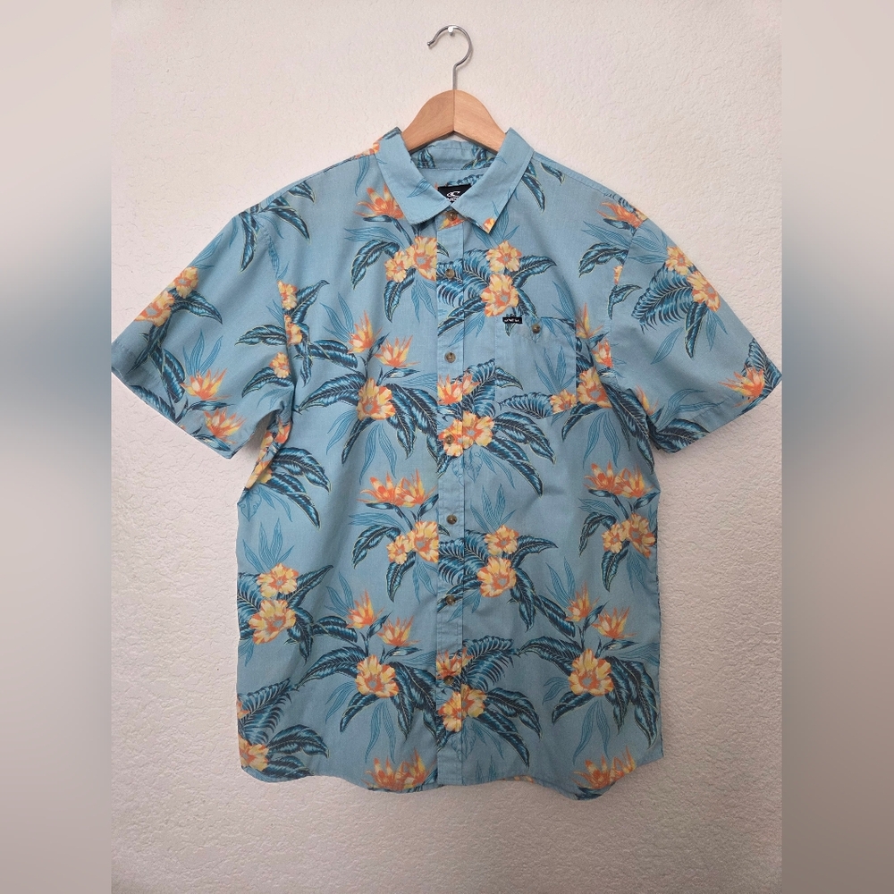 Classic O'Neill Short Sleeve Button-Down Tropical Shirt